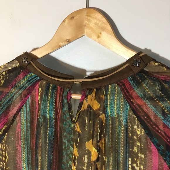 Luna Long Sleeved Boho Patterned Minidress - Picture 7 of 8